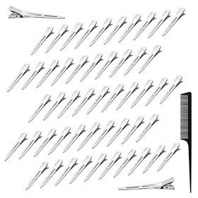 50pcs Barrette Crocodile Bricolage Pince à Cheveux en Métal Pinces à Cheveux de Section épingles à Cheveux Clips de Coiffure 