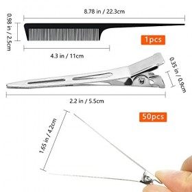 50pcs Barrette Crocodile Bricolage Pince à Cheveux en Métal Pinces à Cheveux de Section épingles à Cheveux Clips de Coiffure 