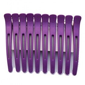 Egurs 10 pièces 11.5 cm Compartiment de coiffure Clips Pinces Crocodiles Cheveux Pinces Cheveux Coiffeur Professionnelle,viol