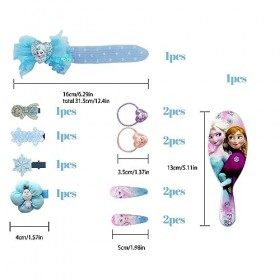 REVALV Accessoires pour Cheveux Fille 14 Pièces, Bandeau, Pinces à Cheveux, Élastiques, Brosse à Cheveux, Accessoires Cheveux