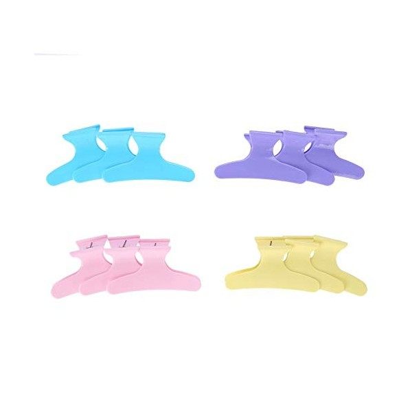 Barrette à Cheveux Colorée, Pince à Cheveux, Coiffeur 12 Pièces pour Salon de Coiffure Outils de Coiffure pour Salon 2 