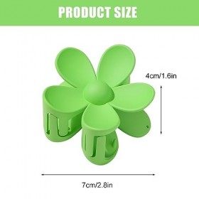 8 Pièces Barettes Cheveux Fille Femme Fleur, Grandes Pinces en Forme de Fleur, Pinces à Cheveux Fleur Mignonnes, pour femme P