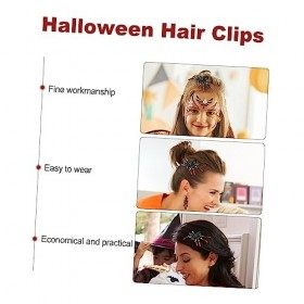 minkissy 28 Pièces Halloween Pinces À Cheveux Halloween Coiffe Gator Cheveux Clips Araignée Cheveux Griffe Cheveux Décoration