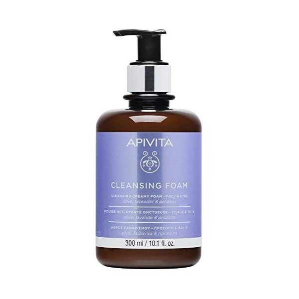 Apivita Foam Cleanser Face & Eye LIMITED EDITION with Olive & Lavender 300ml