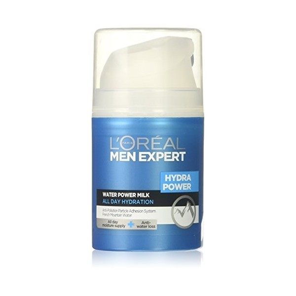 LOréal Paris Men Expert Hydra Power Lait Hydratant Visage, 50 ml Crème Jour et Nuit
