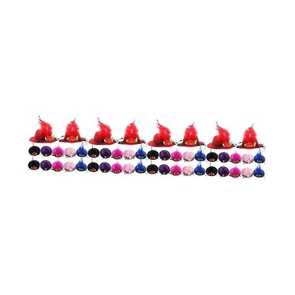 Beavorty 36 Pièces Mini Pinces À Cheveux Épingles À Cheveux Mini Chapeaux Miniatures Costume Pinces À Cheveux Pour Vêtements 