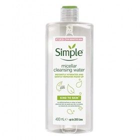 Simple Micellar Cleansing Water 400ml Large Bottle Crème Jour et Nuit