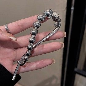 épingle à cheveux Simple air froid épingle à cheveux grenouille pince arrière plaque cérébrale épingle à cheveux grande éping