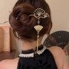 épingle à cheveux Diamond Bead Fan Fringe Hair Card légère fourche de luxe antique coupe - vent hanches accessoires de cheveu