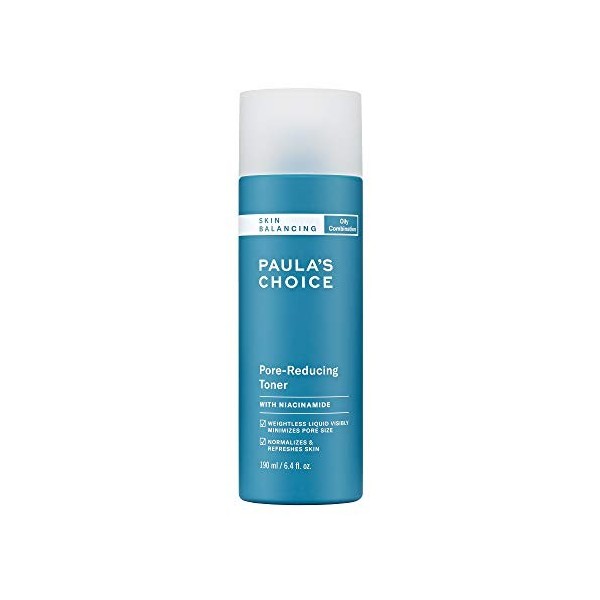 PAULAS CHOICE Équilibreur de peau et toner réduisant les pores avec niacinamide et glycérine peaux mixtes à grasses 190 ml Cr...