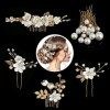 Taumie Épingle à Cheveux Mariage, Lot de 22 Pièces Pince à Cheveux en Strass, Bijoux cheveux mariage, Cheveux Accessoires pou