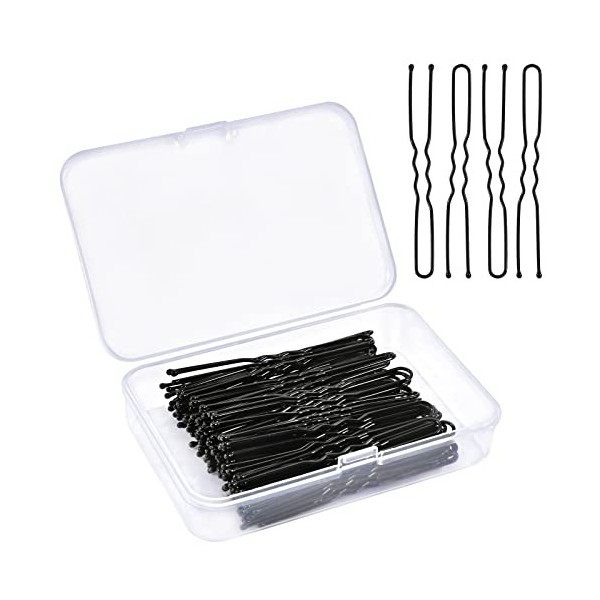 Epingle a Cheveux, 150PCS Epingle Cheveux Femme, Métal Forme de U Pince Chignon, Pince à Cheveux, Bobby Pins Kit pour Femmes 