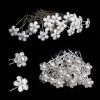 20 Pièces Épingle à Cheveux de Marriage en Strass, pince a cheveux en forme de U,cristal de fleurs forme,Accessoire Bijoux po