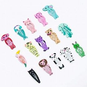 Czemo 60 Pièces Pince à Cheveux avec Motif Coloré Mignon Cheveux Accessoires Barettes pour Fille Enfant Bébé