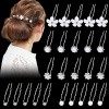 25 Pièces Épingle à Cheveux Mariage Accessoire Cheveux Mariage Pince Cheveux Mariage Pince Chignon pour Femmes et Filles