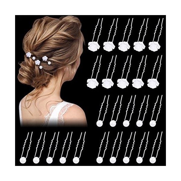 épingle Pince Pour Chignon 25 Pièces Épingle à Cheveux Mariage