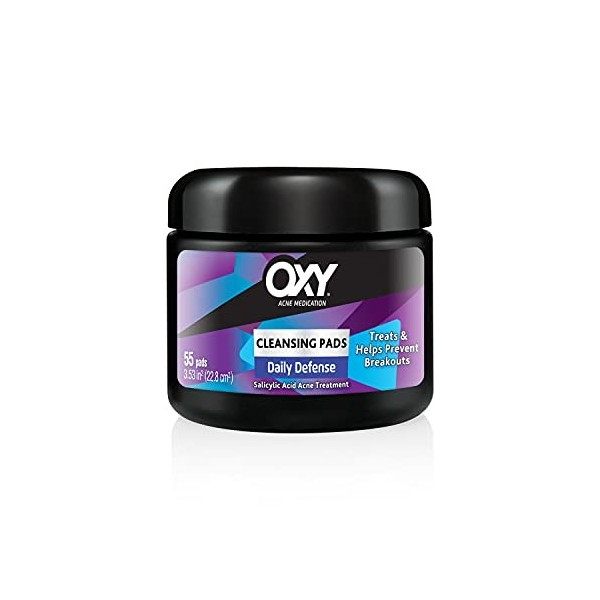 OXY Tampons nettoyants Maximum à&nbsp; usage quotidien - Formule à&nbsp; base dacide salicylique et dalcool - Nettoie en profondeur e C...
