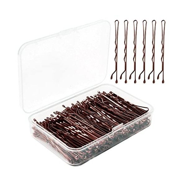 Cooetr Épingles à Cheveux 150 Pièces de 5 cm Pinces à Cheveux en Métal Invisible Bobby Pins pour Femmes Filles,Pinces à Cheve