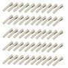 50Pcs Mini Pinces Crocodile Epingles pour Cheveux DIY - dArgent