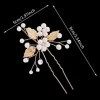 3 Pièces Barrette Cheveux Mariage Fleur Perle Pince Cheveux Mariage Feuille Dor Epingle Cheveux Femme Gem Bijoux Strass Broc