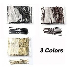 200Pcs Epingles à Cheveux en Forme de U, Basicon Épingles à cheveux chignon invisibles Maintien Sécurisé Pinces à Cheveux pou