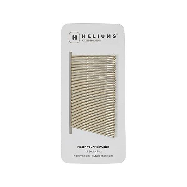 Heliums Épingles à Cheveux de 5 cm - Blond Clair - Assorties à la Couleur des Cheveux, 48 Unités