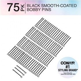 CONAIR - Styling Essentials Black Bobby Pins - 75 Pieces