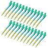 Bantoye Lot de 24 pinces crocodiles en métal antirouille avec trous pour coiffure, coloration des cheveux, dégradé de bleu 8,