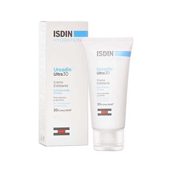 Crème émolliente ISDIN Ureadin Ultra 30 50 ml, peau très sèche et squameuse | Hydratation maximale et aide à soulager les dém