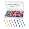 Lot de 110 épingles à cheveux colorées pour filles et femmes, avec jolie boîte, épingles à cheveux colorées pour cheveux, 5,6