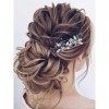 Vakkery Épingles à Cheveux En Cristal De Mariage Pinces à Cheveux En Argent Strass Casque Accessoires De Cheveux De Mariée Po