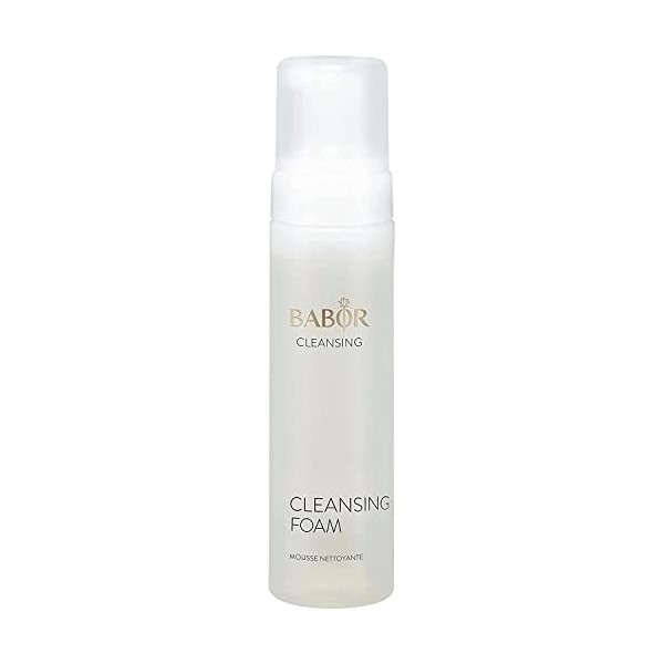 BABOR CLEANSING Cleansing Foam, mousse nettoyante rafraîchissante, simple et agréable dutilisation, 200 ml Crème Jour et Nuit