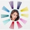 LVSHANGMAO Un lot de 150 pinces à cheveux colorées Bobby en métal non glissantes pour cheveux de fille/femme avec boîte de ra