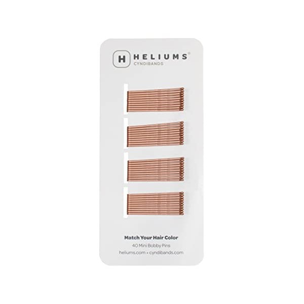 Heliums Lot de 40 petites épingles à cheveux - Gris argenté - 3,8 cm - Pour femmes et enfants