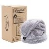 myHomeBody Serviettes de Cheveux | Turban de Luxe Anti-frisottis à séchage Rapide | Fibre de Charbon absorbante Ultra-Douce e