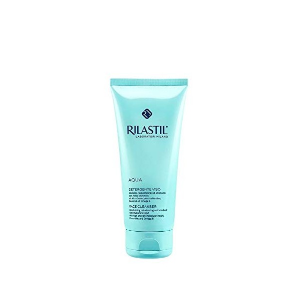 CUMLAUDE - RILASTIL Rilastil-Aqua DET Viso 200Ml Limpiador Facial Suave Y Cremoso con Acción Hidratante, Reequilibrante Y Emo...