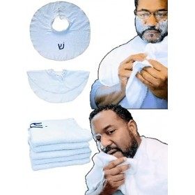 Serviette ronde avec col intérieur 100 % coton.