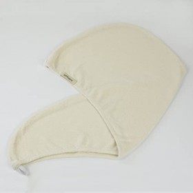 Offtopic® Serviette cheveux turban en 100 % soie anti-crêpe | Ne sèche pas et endommage les cheveux | Séchage des cheveux dou