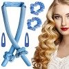 Boudin Cheveux Boucle Sans Chaleur,Heatless Hair Curlers Velours Curling Rod Headband Rouleau à Cheveux Bigoudi de Sommeil Do