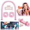 PINTAUR Tik Tok Optimale Rouleau à Cheveux Sans Chaleur, Bandeau de Tige Curling Heatless Hair Curlers, Ruban Bouclé Rod Head