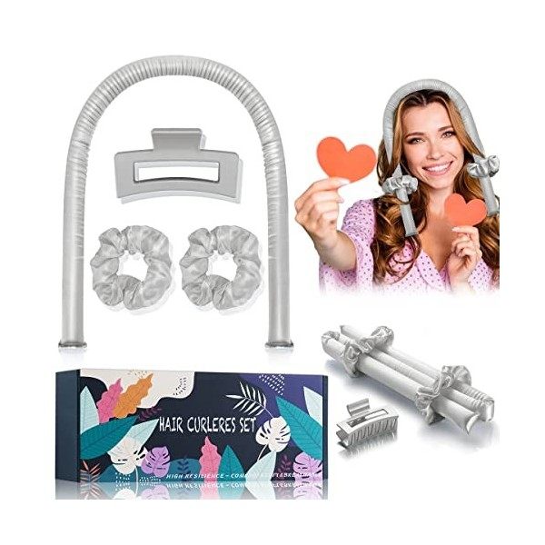 PINTAUR Tik Tok Optimale Rouleau à Cheveux Sans Chaleur, Bandeau de Tige Curling Heatless Hair Curlers, Ruban Bouclé Rod Head