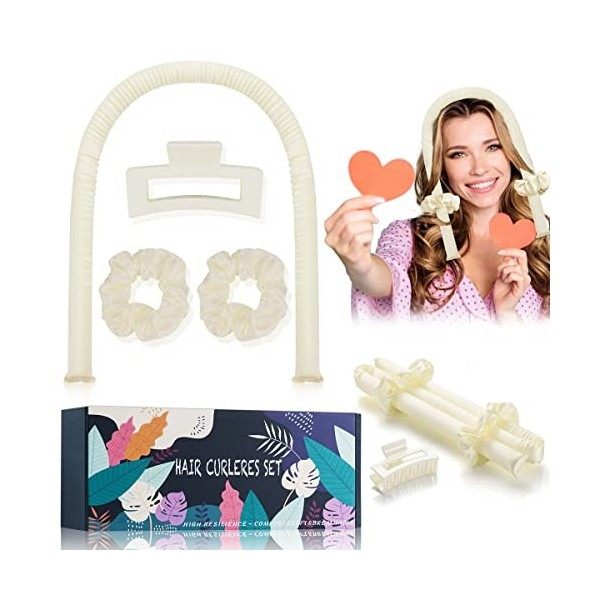 PINTAUR Tik Tok Optimale Rouleau à Cheveux Sans Chaleur, Bandeau de Tige Curling Heatless Hair Curlers, Ruban Bouclé Rod Head