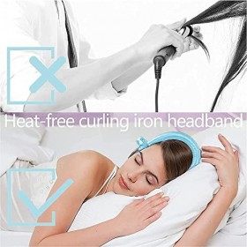 Heatless Curling Rod Headband, Bandeau sans chaleur avec tige à boucler, Rouleau à Cheveux Sans Chaleur, Heatless Curling Rib