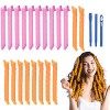 URAQT Bigoudi Bigoudis, 20pcs DIY Magic Hair Waves Curls Boucles en Spirale Sans Chaleur avec Crochets de Coiffage pour Femme