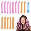 URAQT Bigoudi Bigoudis, 20pcs DIY Magic Hair Waves Curls Boucles en Spirale Sans Chaleur avec Crochets de Coiffage pour Femme