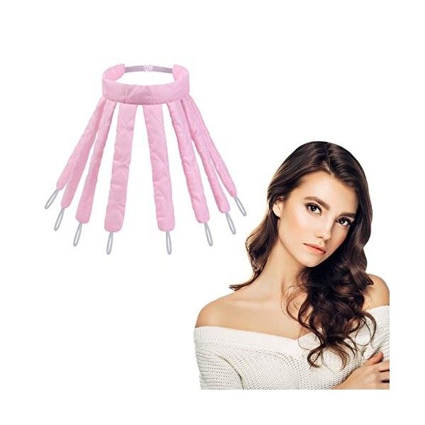 URAQT Heatless Hair Curlers, Octopus Boucle Sans Chaleur Curling Rod Headband, Ensemble de Bigoudis Paresseux, Bandeau Paress