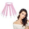 URAQT Heatless Hair Curlers, Octopus Boucle Sans Chaleur Curling Rod Headband, Ensemble de Bigoudis Paresseux, Bandeau Paress