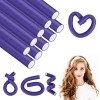 AOOWU Bigoudis Flexibles, 10PCS Bigoudis de Cheveux, Rouleaux De Cheveux En Mousse Torsadée, Tige de Curling Sans Chaleur pou