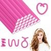 AOOWU Bigoudis Flexibles, 10PCS Bigoudis de Cheveux, Rouleaux De Cheveux En Mousse Torsadée, Tige de Curling Sans Chaleur pou