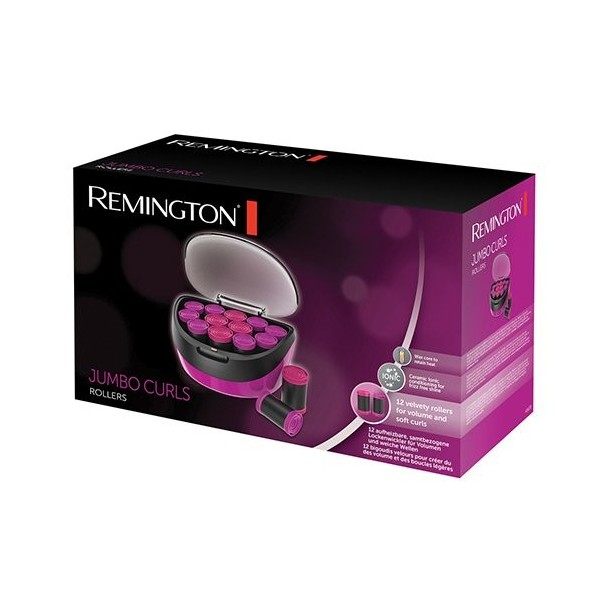 Remington Bigoudis Cheveux [2 styles de Boucles Naturelles & Rebondies] Jumbo Rollers Coffret 12 rouleaux: 4x35mm & 8x40mm, 